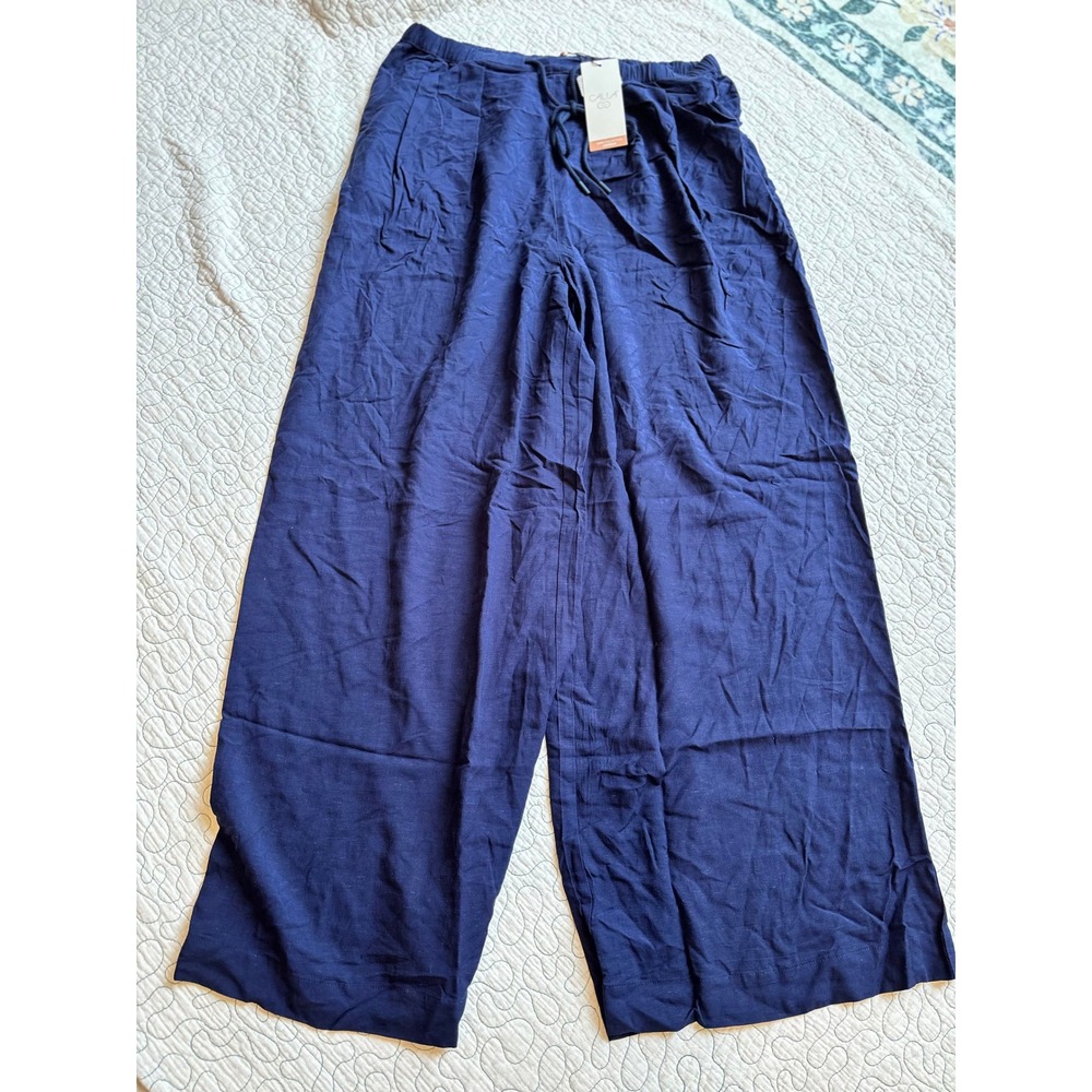 CALIA Womens Pleated Wide Leg Swim Coverup Pants‎ Size Medium
